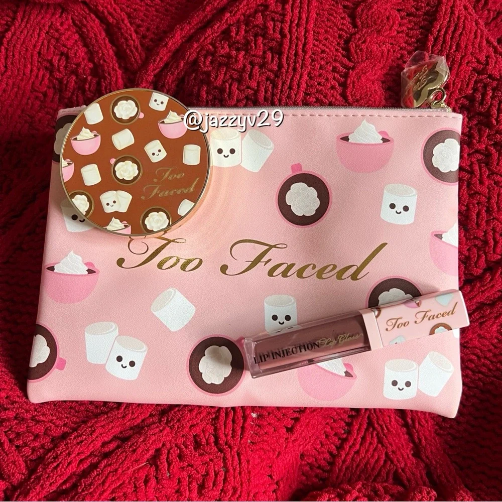 ☕️Too Faced You're So Hot Bronzer and Lip Gloss Set☕️